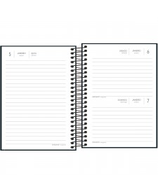 Agenda Espiral Diária 11,7 x 16,4 cm Pepper Rosa 2024 - Pepper - Agendas,  Agenda Executiva - Tilibra