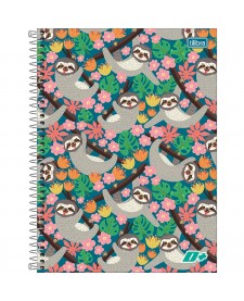 Caderno Espiral Capa Dura Universitário 20 Matérias D+ Feminino 400 Folhas  - D+ - Cadernos, Espiral Universitário - Tilibra