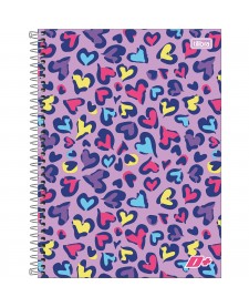 Caderno Espiral Capa Dura Universitário 20 Matérias D+ Feminino 400 Folhas  - D+ - Cadernos, Espiral Universitário - Tilibra