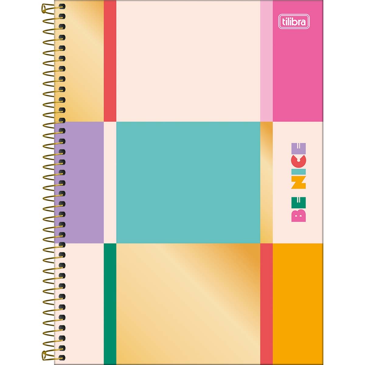 Caderno Espiral Capa Dura Universitário 1 Matéria Be Nice 80 Folhas