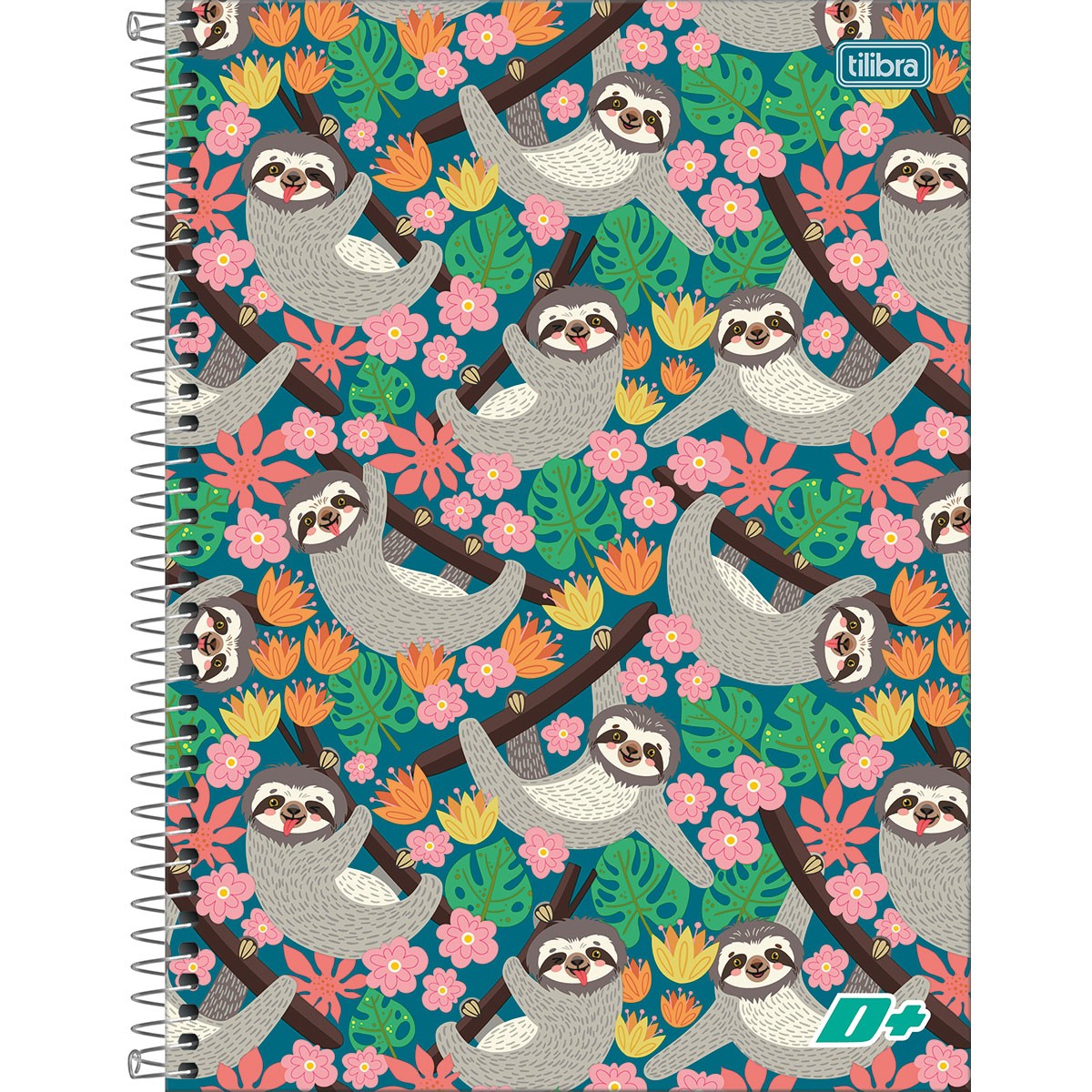 Caderno Espiral Capa Dura Universitário 12 Matérias D Feminino 240