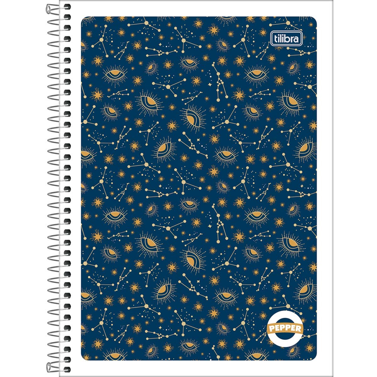 Caderno Espiral Capa Flexível Universitário 1 Matéria Pepper Feminino 80 Folhas Pepper 2491