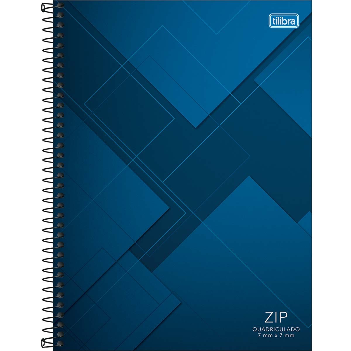 Caderno Quadriculado 7x7 Mm Espiral Capa Dura Universitário Zip 96 Folhas Zip Cadernos 4380