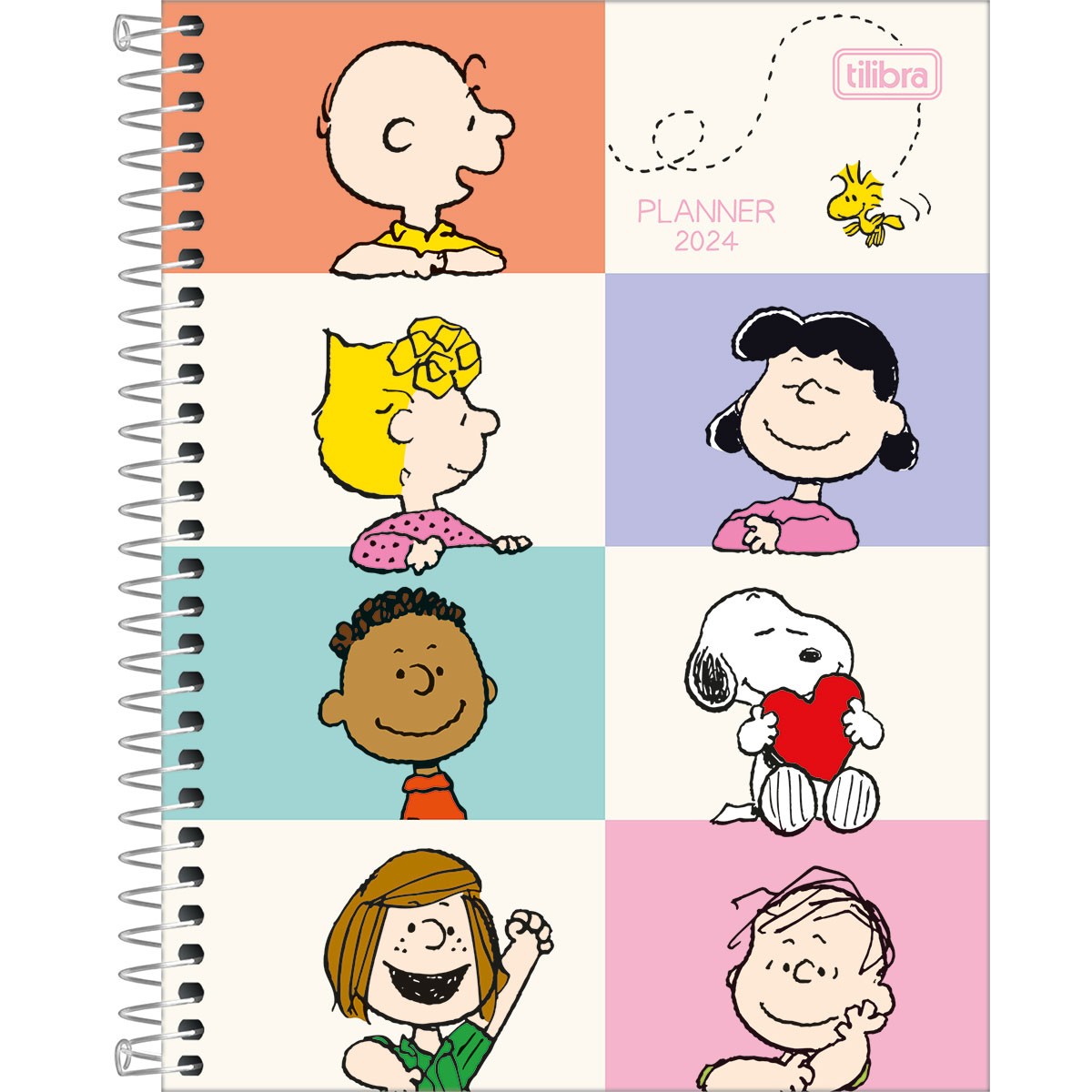 Planner Espiral 17,7 x 24 cm Snoopy 2024 Snoopy Agendas, Planner