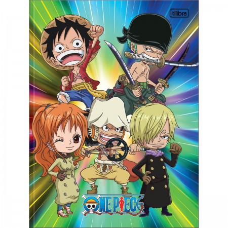 Caderno Brochura Capa Dura Universitário One Piece 80 Folhas - One