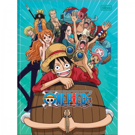 Caderno Brochura Capa Dura Universitário One Piece 80 Folhas - One