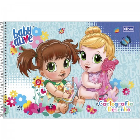 Caderno De Cartografia E Desenho Espiral Capa Dura Baby Alive 80 Folhas Baby Alive Cadernos Cartografia E Desenho Tilibra