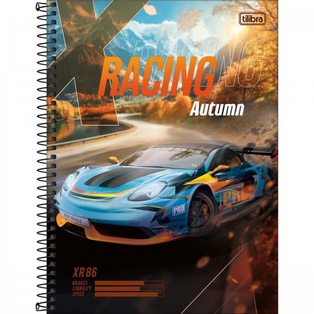 Caderno Espiral Capa Dura Universitário 10 Matérias X-Racing 160 Folhas -  Perseguição