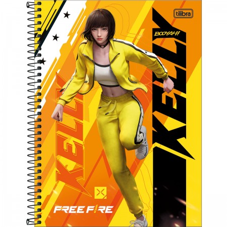 Caderno Free Fire A5 - 100 Folhas 15x21 (Tamanho Pequeno)