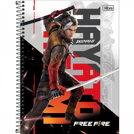 Caderno Free Fire A5 - 100 Folhas 15x21 (Tamanho Pequeno)